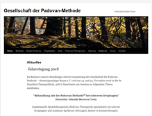Tablet Screenshot of padovan-gesellschaft.de